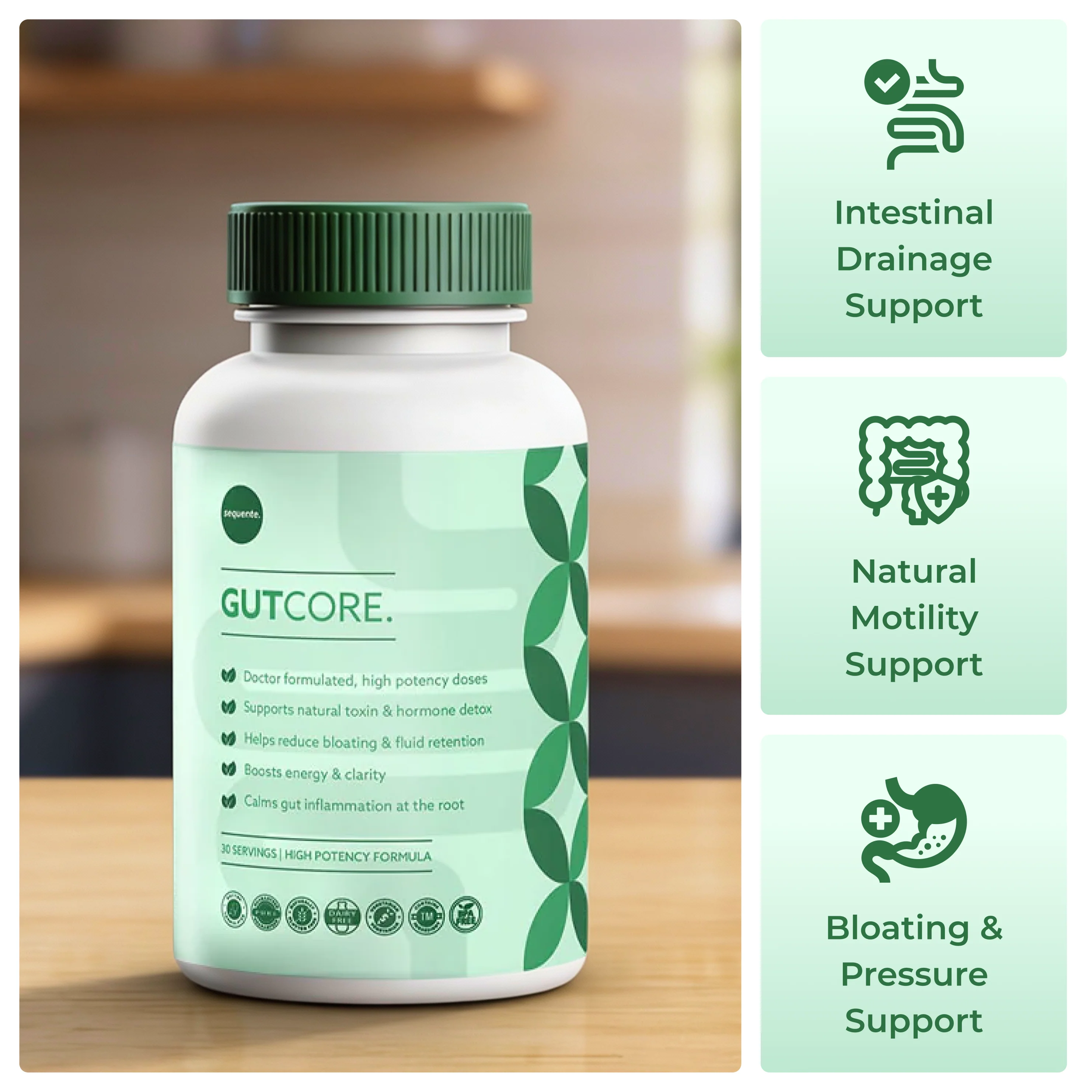 GutCore | Maximum Potency Gut Drainage Complex by Sequente™